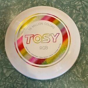 White Tosy RGB Light Frisbee 108 RGB LED Lights Motion Sensor Pro 175g USB-C